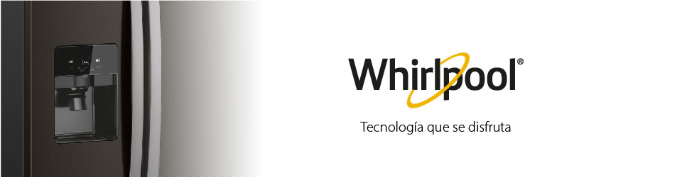 Nevecón 4 puertas con dispensador de agua y hielo en puerta Whirlpool 7501545587931.